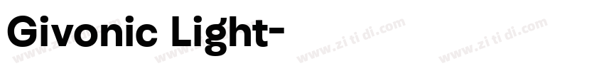 Givonic Light字体转换